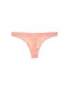 Fleur Du Mal Le Stretch Thong In Apricot