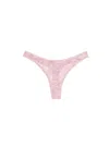 Fleur Du Mal Le Stretch Thong In Ballet Pink