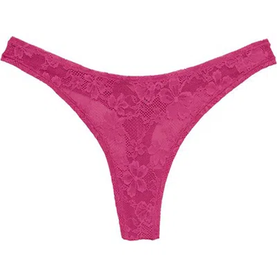 FLEUR DU MAL FLEUR DU MAL LE STRETCH LACE THONG