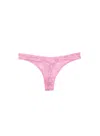Fleur Du Mal Le Stretch Lace Thong In Pink