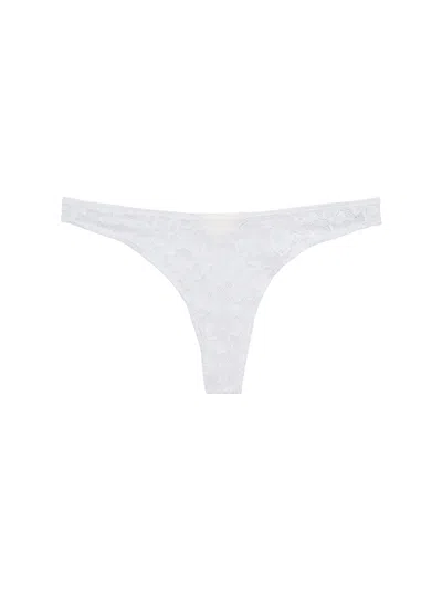 Fleur Du Mal Le Stretch Lace Thong In White
