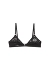 Fleur Du Mal Le Stretch Lace Triangle Bra In Black