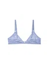 Fleur Du Mal Le Stretch Bra In Denim Blue