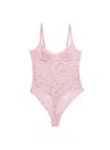 Fleur Du Mal Le Stretch Bodysuit In Ballet Pink