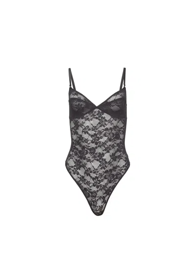 FLEUR DU MAL LE STRETCH LACE WIRELESS BODYSUIT