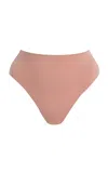 Fleur Du Mal Le Stretch Micro High Waist Brief In Tan