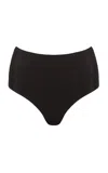 Fleur Du Mal Le Stretch Micro High Waist Brief In Black