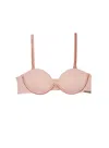 Fleur Du Mal Le Stretch Micro Multi-way Bra In Tan