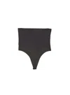 Fleur Du Mal Le Stretch Micro Shaping Thong In Black