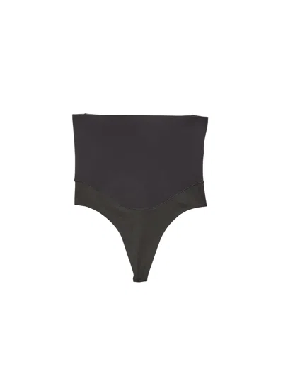 Fleur Du Mal Le Stretch Micro Shaping Thong In Black