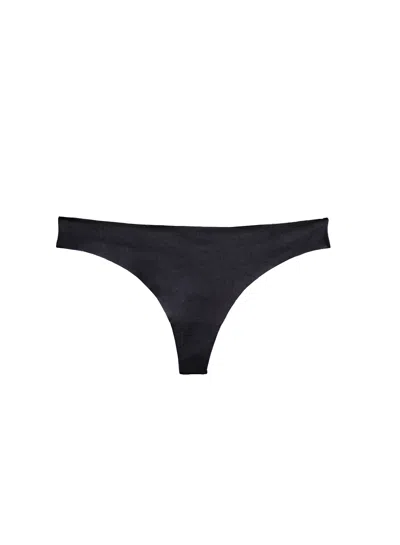 Fleur Du Mal No Show Thong In Black