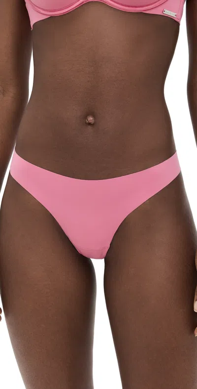 Fleur Du Mal Le Stretch Micro Thong Pink Cadillac