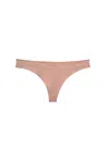 Fleur Du Mal Le Stretch Micro Thong In Tan