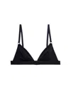 Fleur Du Mal Le Stretch Micro Triangle Bra In Black