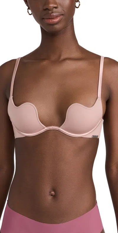 Fleur Du Mal Le Stretch Micro U-plunge Bra In Tan
