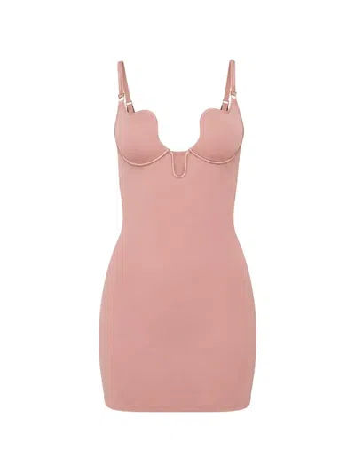 Fleur Du Mal Le Stretch Micro U-plunge Slip In Brown