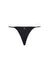 Fleur Du Mal Le Stretch Micro V-string In Black
