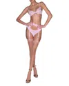 Fleur Du Mal Le Stretch Multi Fit Lace Unlined Demi Bra In Ballet Pink