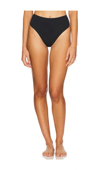 Fleur Du Mal Le Stretch Multi Fit Micro High Waist Brief In Black