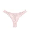 Fleur Du Mal Le Stretch Thong In Ballet Pink