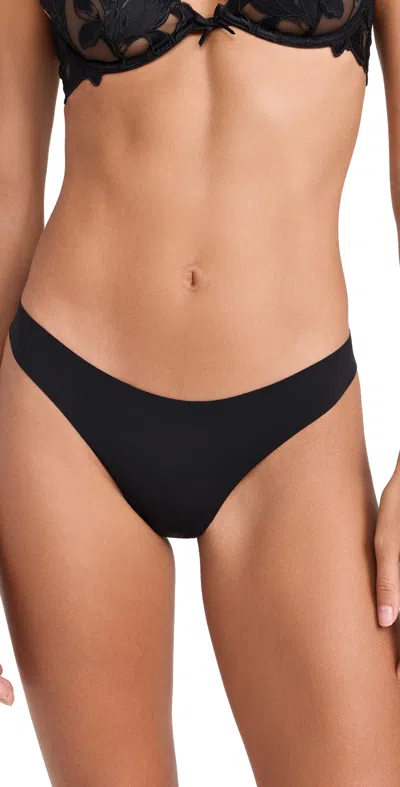 Fleur Du Mal Le Stretch Multifit Micro Thong Black