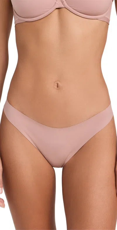 Fleur Du Mal Le Stretch Multifit Micro Thong Tan