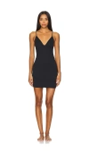 Fleur Du Mal Le Stretch Multifit Micro Triangle Slip In Black