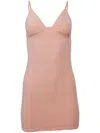 Fleur Du Mal Le Stretch Micro Triangle Slip In Neutrals
