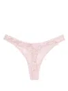 Fleur Du Mal Le Stretch Thong In Ballet Pink