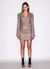 Fleur Du Mal Leopard Collarless Blazer In Brown