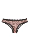 Fleur Du Mal Leopard-print Sheer Bra In Neutrals