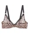 Fleur Du Mal Sheer Tulle Demi Bra In Neutrals