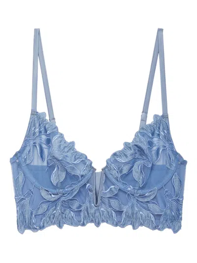 Fleur Du Mal Lily Bra In Blue