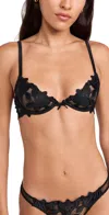 Fleur Du Mal Black Lily Bra In Black