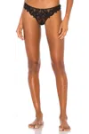 Fleur Du Mal Lily Thong In Black