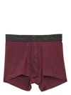 Fleur Du Mal Logo-waistband Boxers In Red