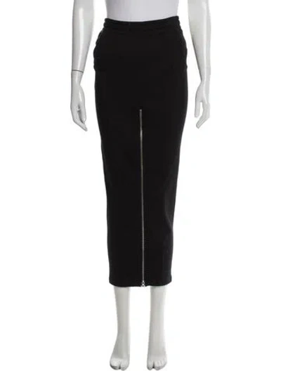 Pre-owned Fleur Du Mal Long Skirt In Black
