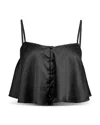 Fleur Du Mal Luxe Flutter Camisole In Black