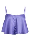 Fleur Du Mal Luxe Flutter Cami In Purple