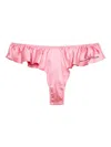 Fleur Du Mal Luxe Flutter Panty In Pink