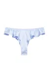 Fleur Du Mal Luxe Flutter Briefs In Blue