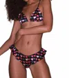 Fleur Du Mal Luxe Flutter Panty In Heartbreaker In Multi