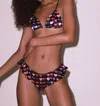 Fleur Du Mal Luxe Flutter Panty In Heartbreaker Print In Multi