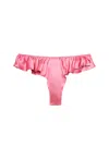 Fleur Du Mal Luxe Flutter Panty In Pink Cadillac