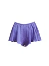 Fleur Du Mal Luxe Flutter Shorts In Periwinkle