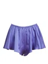 Fleur Du Mal Luxe Flutter Shorts In Purple