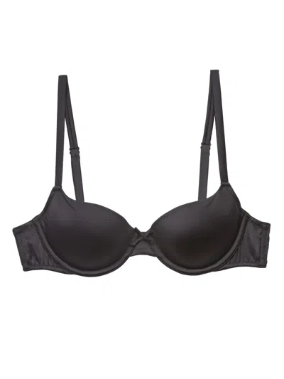 Fleur Du Mal Seamless Luxe Balconette Bra In Black