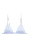 Fleur Du Mal Luxe Stretch-silk Triangle Bra In Black