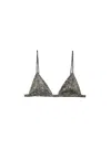 Fleur Du Mal Luxe Triangle-shape Bra In Grey Acid Wash