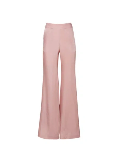 Fleur Du Mal Luxe Twill Flare Pant In Tan